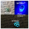 Blue Love Spell Glowing Heart Necklace