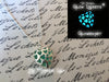 Blue Love Spell Glowing Heart Necklace