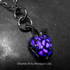 Purple Enchanted Black Apple Glow Locket ®