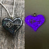 Key to my Heart Lula Glow Heart Necklace