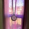 Black Outer Space Glow Galaxy Necklace