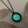 Black Outer Space Glow Galaxy Necklace