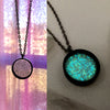 Black Outer Space Glow Galaxy Necklace