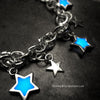 Glowing Galaxy of Stars Link Charm Bracelet