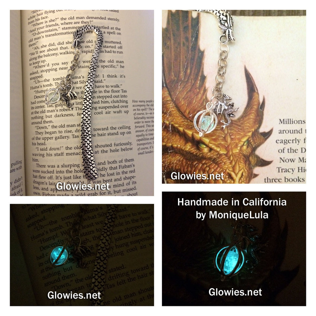 Dragon Glow Orb Victorian Bookmark