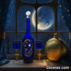 Crescent Moon Glow in the dark bottle topper