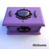 Violet Trinket Box with Purple Glow Opal and Crystals