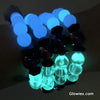 Raw Amethyst Rainbow Magnetized Hematite Glowie Beaded Stretch Bracelet