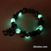 New Orleans Carnival Wire Wrap Glow Glass Bracelet