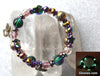 New Orleans Carnival Wire Wrap Glow Glass Bracelet