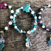 Stack of Glow Glass Bracelets - Set #2