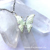 Butterfly With Purple Glowing Wings Necklace