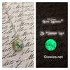 Butterfly Glow Glass Necklace with Free Charm