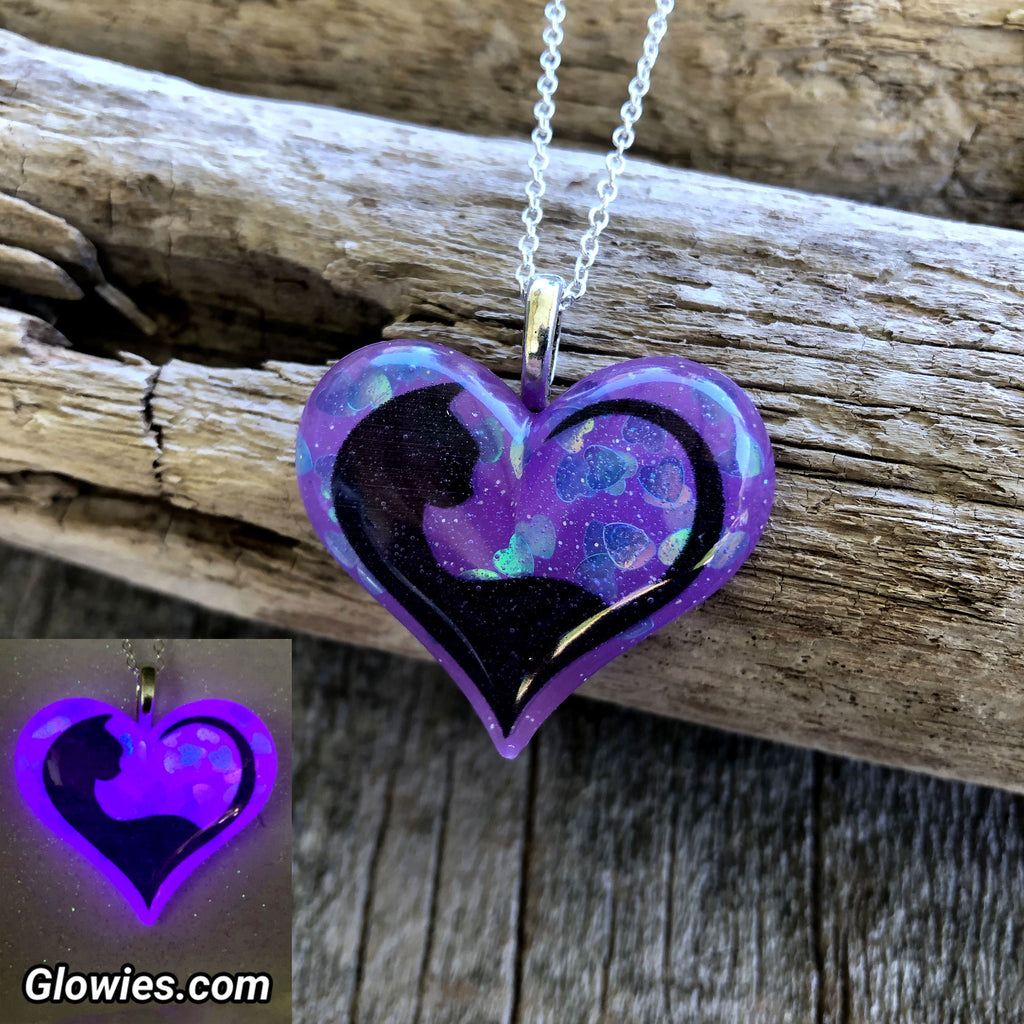 Heart of Winter Frozen Forest Glow in the Dark Necklace