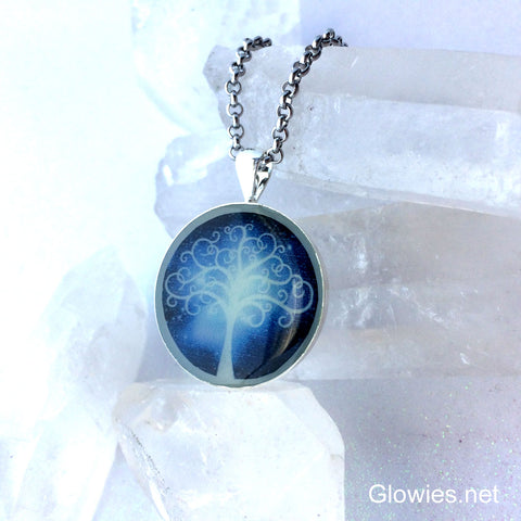 Celestial Tree Glow Art Necklace