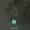 Celtic Heart Glowing Orb Necklace