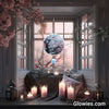Cherry Blossoms Sakura Glow Sun Catcher with Crystal