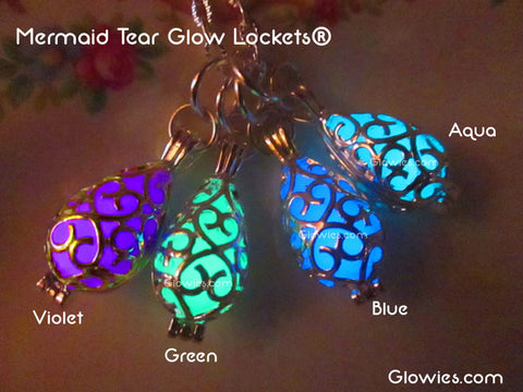 Mermaid Tear Teardrop Glow Locket™