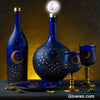 Crescent Moon Glow in the dark bottle topper