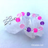 Cosmic Atomic Glow Glass Beaded Bracelet