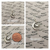 Crescent Moon with Heart Charm