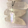 Customizable Aura Quartz Crystal Glow Necklace