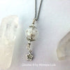 Dandelion Wish Glass Bubble Wisp Handmade Glow Necklace