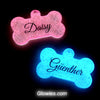 Custom Pet Name Glow in the dark Dog Bone for Collars