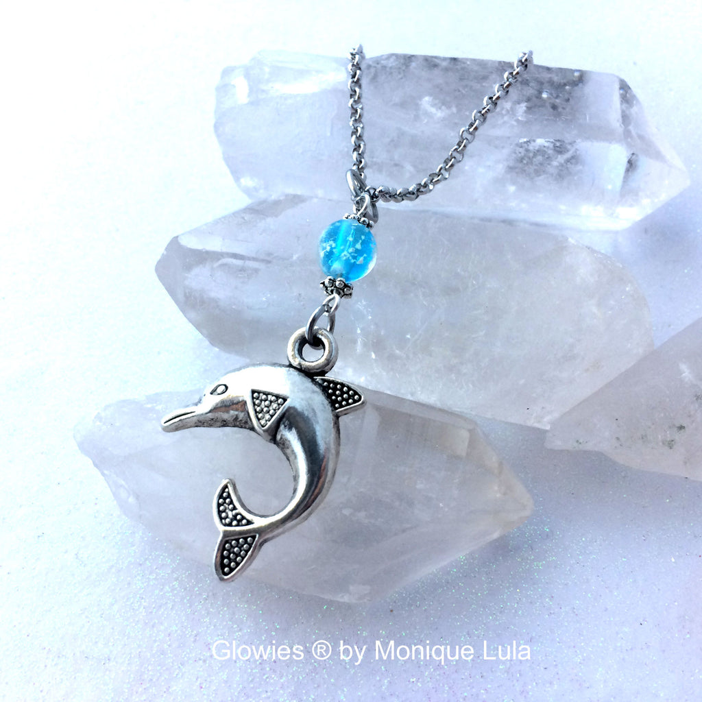 Glowies Glow Jewelry - Dolphin Glow Necklace