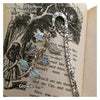 Glowing Dragonfly with Stars & Leaves Victorian Bookmark