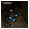 Glowing Dragonfly with Stars & Leaves Victorian Bookmark
