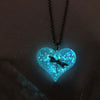 Dragonfly Lula Heart Glow in the dark necklace