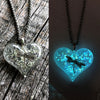 Dragonfly Lula Heart Glow in the dark necklace