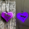 Dragonfly Lula Heart Glow in the dark necklace