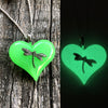 Dragonfly Lula Heart Glow in the dark necklace