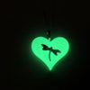 Dragonfly Lula Heart Glow in the dark necklace