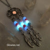 One of a kind Dreamcatcher Glow Glass Necklace