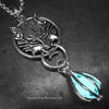 Fenrir Wolf Orb Cage Glowing Locket Materia Necklace
