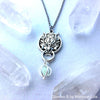 Fenrir Wolf Orb Cage Glowing Locket Materia Necklace