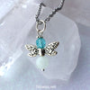 Birthstone Crystal Firefly Glow in the Dark Necklace