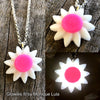 Sunflower Daisy Glow in the dark Flower Necklace