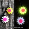 Sunflower Daisy Glow in the dark Flower Necklace