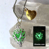 Glow in the dark Mom Heart Glow Necklace Gift Set
