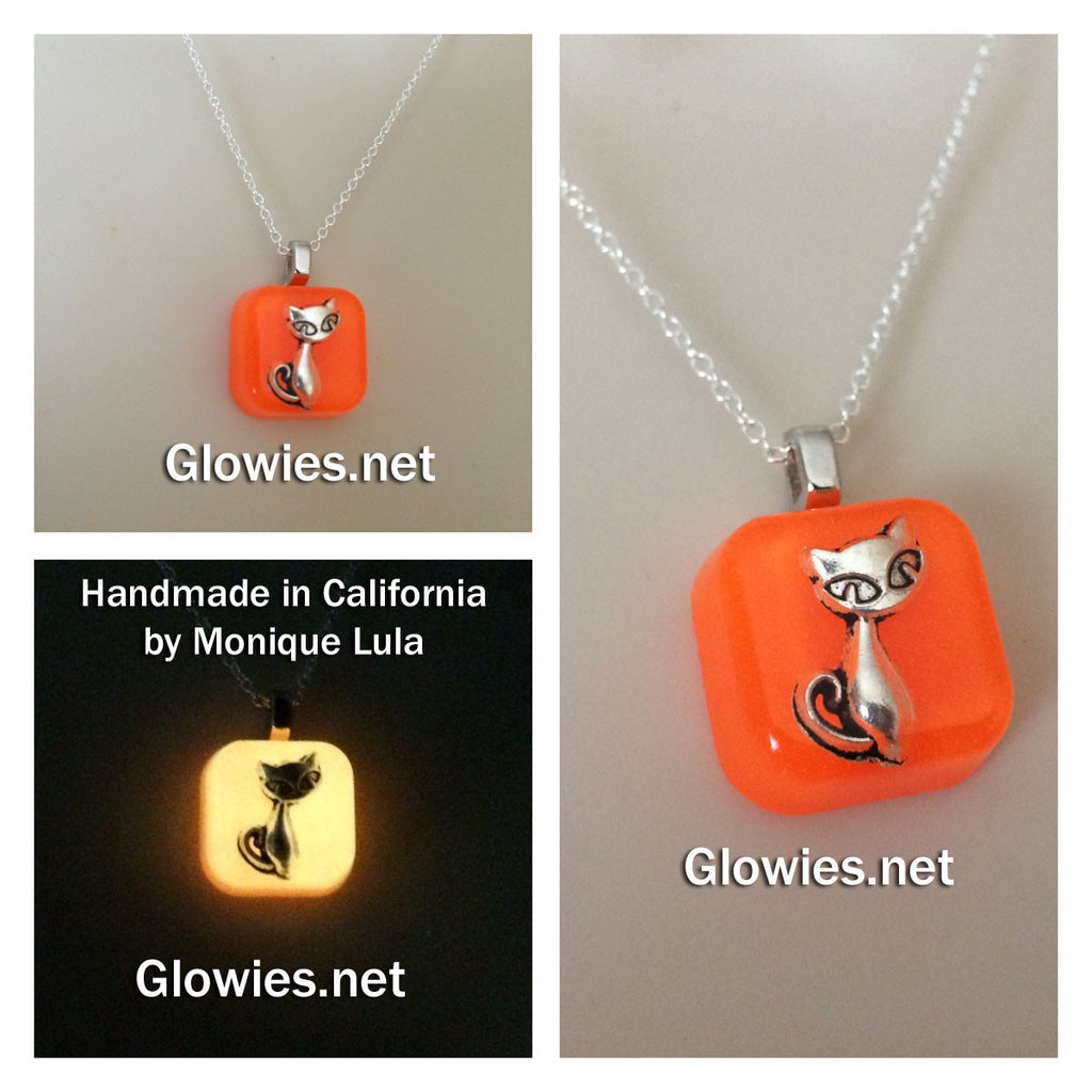 Glowies Glow Jewelry Art & Decor - Kitty Cat Glow Necklace