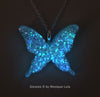 Holographic Galaxy Butterfly Glow Necklace