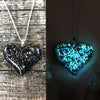 Outer Space Glow Galaxy Lula Heart Necklace