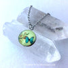 Butterfly Glow Glass Necklace with Free Charm