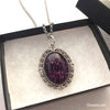 One of a Kind Oval Maze Glass Victorian Boutique Necklace