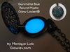 Gunmetal Blue Round Mystic Glow Locket®