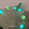 Green Aura Crystal Glow Glass Bracelet